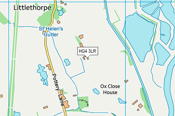 HG4 3LR map - OS VectorMap District (Ordnance Survey)
