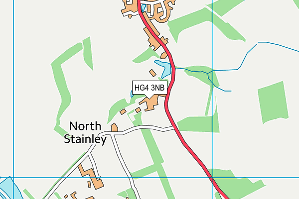 HG4 3NB map - OS VectorMap District (Ordnance Survey)