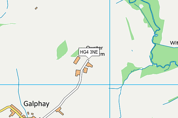 HG4 3NE map - OS VectorMap District (Ordnance Survey)