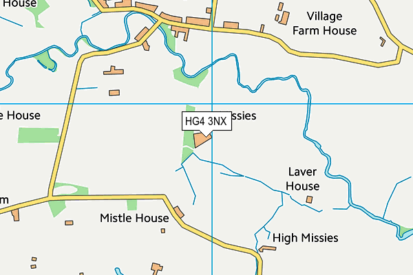 HG4 3NX map - OS VectorMap District (Ordnance Survey)