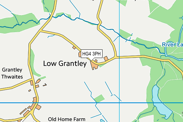 HG4 3PH map - OS VectorMap District (Ordnance Survey)