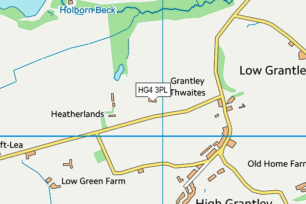 HG4 3PL map - OS VectorMap District (Ordnance Survey)
