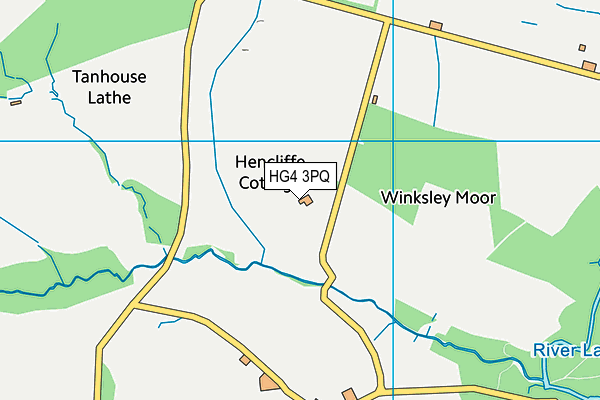 HG4 3PQ map - OS VectorMap District (Ordnance Survey)