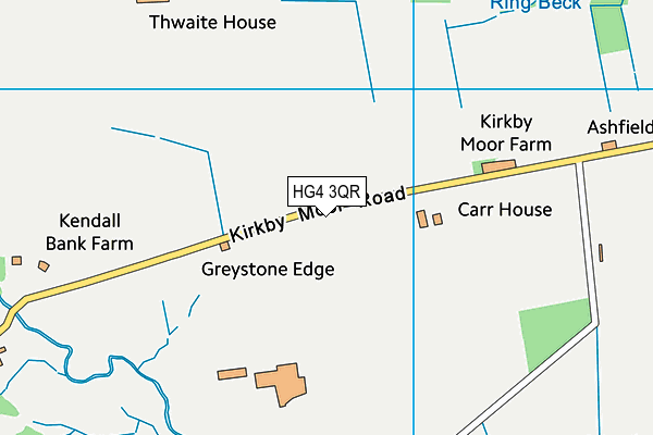 HG4 3QR map - OS VectorMap District (Ordnance Survey)