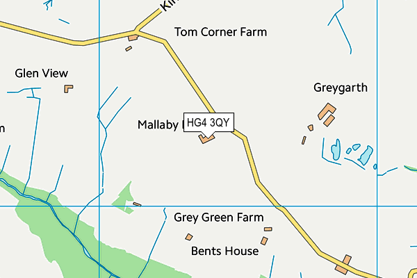 HG4 3QY map - OS VectorMap District (Ordnance Survey)