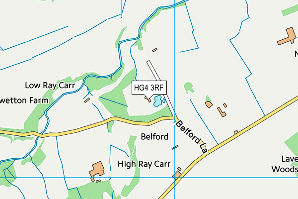 HG4 3RF map - OS VectorMap District (Ordnance Survey)