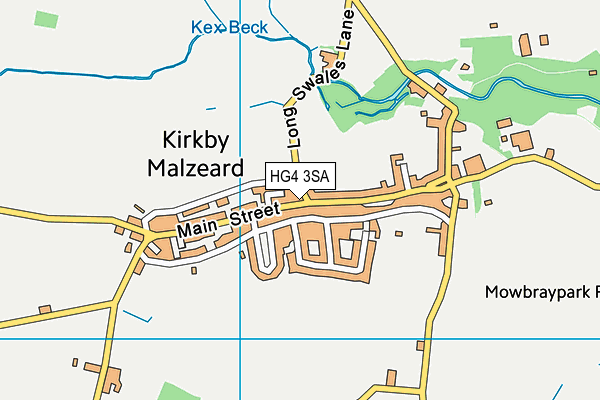 HG4 3SA map - OS VectorMap District (Ordnance Survey)