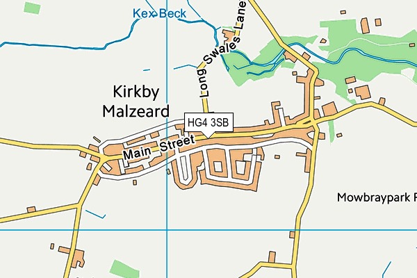 HG4 3SB map - OS VectorMap District (Ordnance Survey)