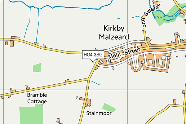 HG4 3SG map - OS VectorMap District (Ordnance Survey)