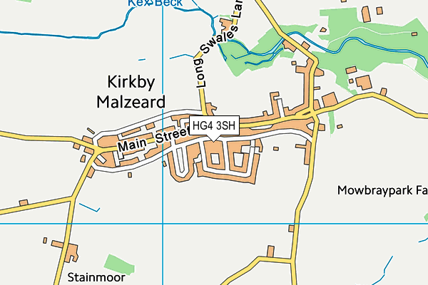 HG4 3SH map - OS VectorMap District (Ordnance Survey)