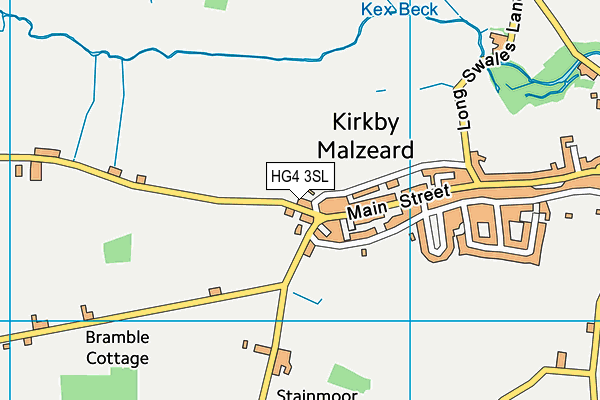 HG4 3SL map - OS VectorMap District (Ordnance Survey)