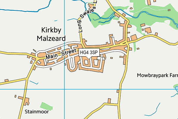 HG4 3SP map - OS VectorMap District (Ordnance Survey)