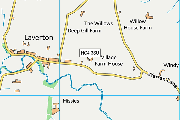 HG4 3SU map - OS VectorMap District (Ordnance Survey)