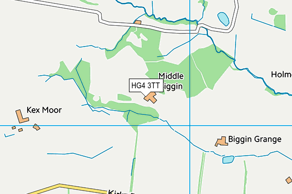 HG4 3TT map - OS VectorMap District (Ordnance Survey)