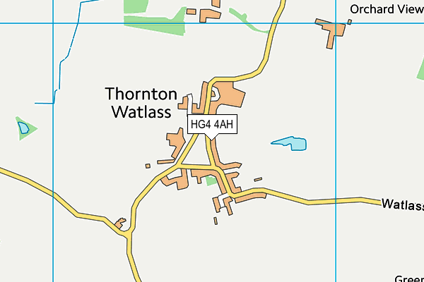 Thornton Watlass Church of England Primary School map (HG4 4AH) - OS VectorMap District (Ordnance Survey)