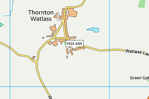 HG4 4AN map - OS VectorMap District (Ordnance Survey)