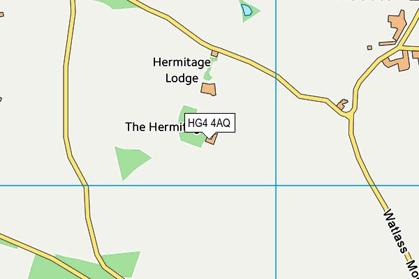 HG4 4AQ map - OS VectorMap District (Ordnance Survey)