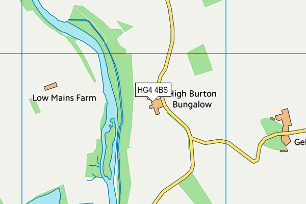 HG4 4BS map - OS VectorMap District (Ordnance Survey)