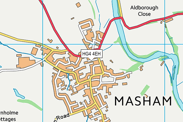 HG4 4EH map - OS VectorMap District (Ordnance Survey)