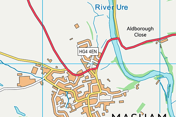 HG4 4EN map - OS VectorMap District (Ordnance Survey)