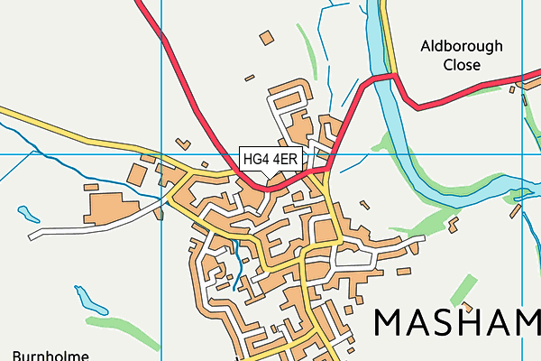 HG4 4ER map - OS VectorMap District (Ordnance Survey)