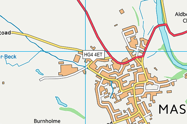 HG4 4ET map - OS VectorMap District (Ordnance Survey)