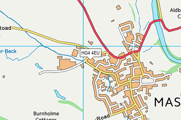 HG4 4EU map - OS VectorMap District (Ordnance Survey)