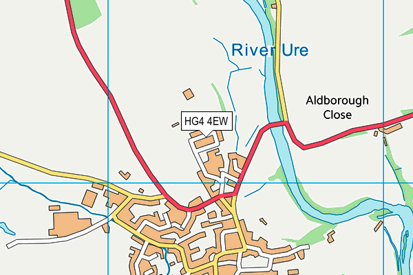 HG4 4EW map - OS VectorMap District (Ordnance Survey)