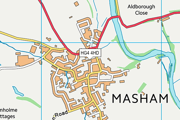 HG4 4HD map - OS VectorMap District (Ordnance Survey)