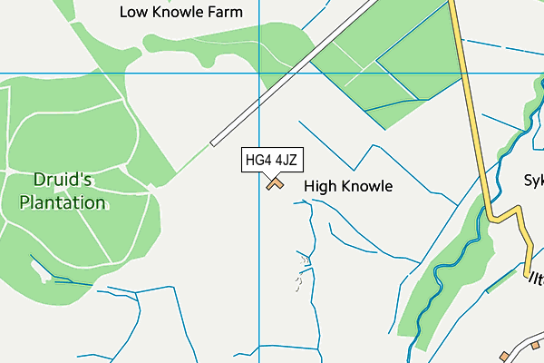 HG4 4JZ map - OS VectorMap District (Ordnance Survey)