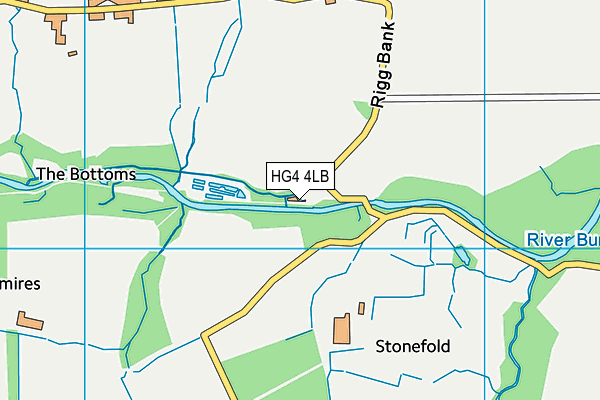 HG4 4LB map - OS VectorMap District (Ordnance Survey)