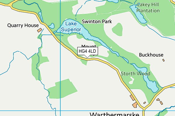 HG4 4LD map - OS VectorMap District (Ordnance Survey)