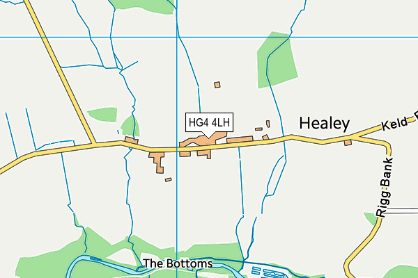 HG4 4LH map - OS VectorMap District (Ordnance Survey)