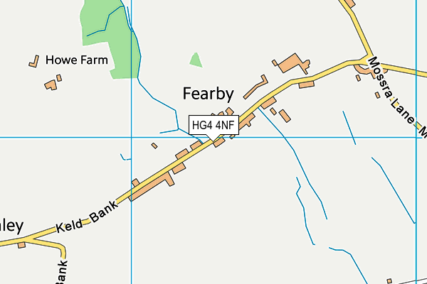 HG4 4NF map - OS VectorMap District (Ordnance Survey)