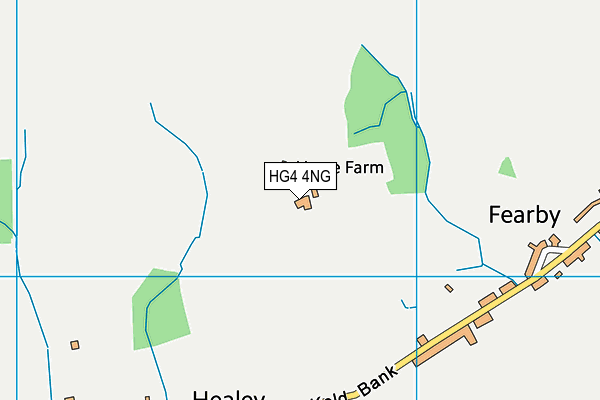 HG4 4NG map - OS VectorMap District (Ordnance Survey)