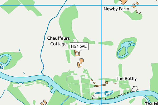 Newby Hall Cricket Club map (HG4 5AE) - OS VectorMap District (Ordnance Survey)