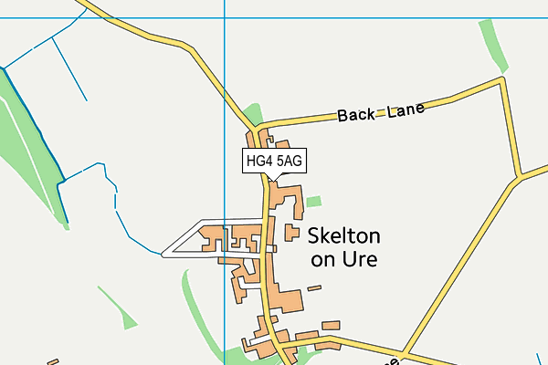 HG4 5AG map - OS VectorMap District (Ordnance Survey)