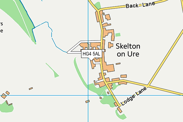 HG4 5AL map - OS VectorMap District (Ordnance Survey)