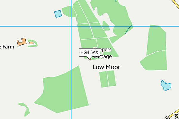 HG4 5AX map - OS VectorMap District (Ordnance Survey)