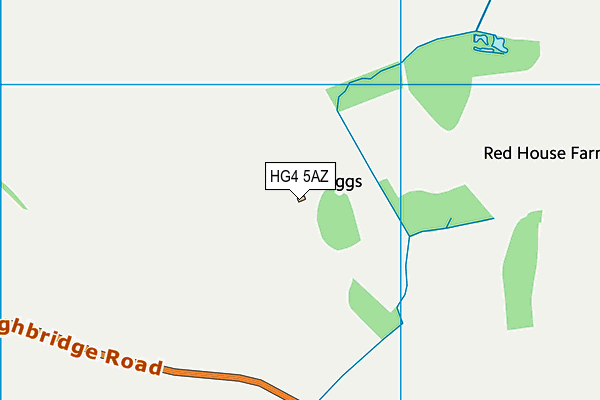 HG4 5AZ map - OS VectorMap District (Ordnance Survey)