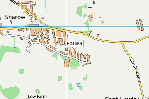 HG4 5BH map - OS VectorMap District (Ordnance Survey)
