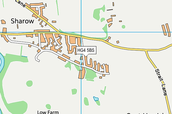 HG4 5BS map - OS VectorMap District (Ordnance Survey)
