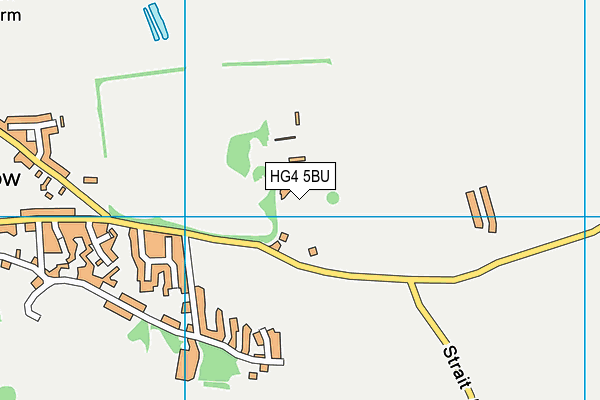 HG4 5BU map - OS VectorMap District (Ordnance Survey)