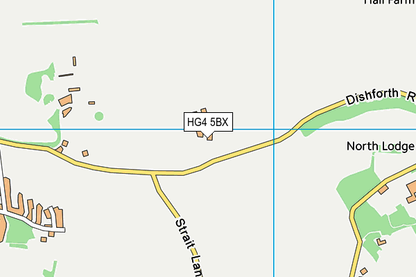 HG4 5BX map - OS VectorMap District (Ordnance Survey)