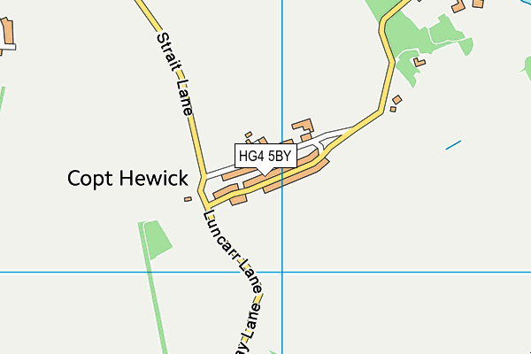 HG4 5BY map - OS VectorMap District (Ordnance Survey)