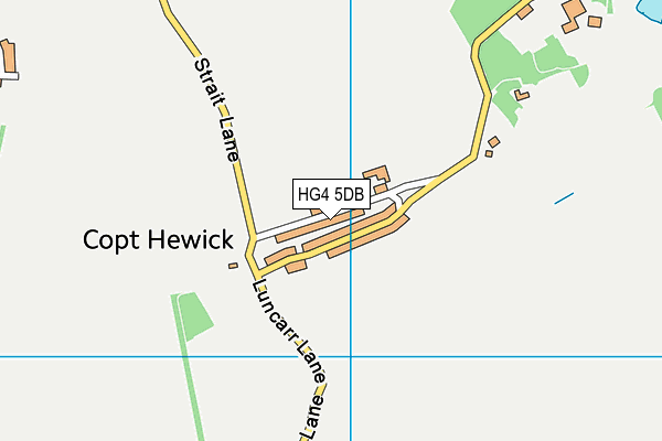 HG4 5DB map - OS VectorMap District (Ordnance Survey)