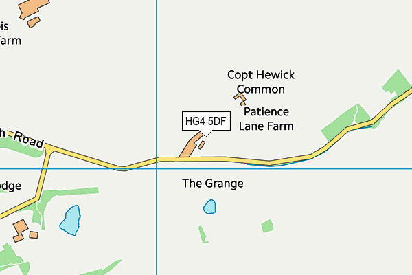 HG4 5DF map - OS VectorMap District (Ordnance Survey)