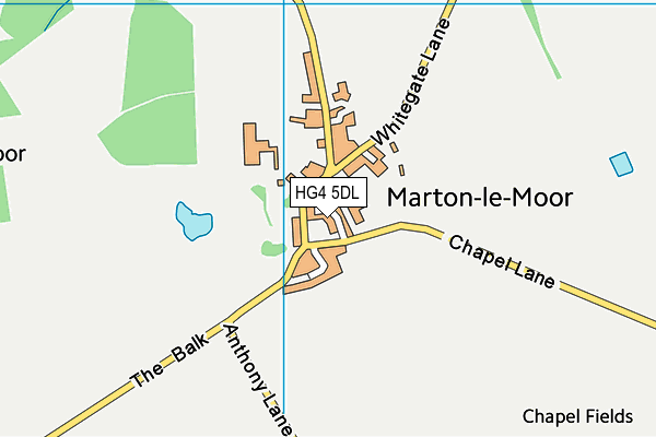 HG4 5DL map - OS VectorMap District (Ordnance Survey)