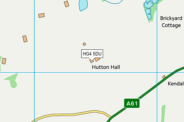 HG4 5DU map - OS VectorMap District (Ordnance Survey)