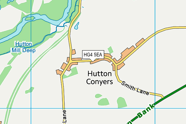 HG4 5EA map - OS VectorMap District (Ordnance Survey)